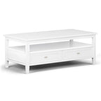 Table basse de style transitionnel en bois Norfolk de WYNDENHALL - 122 cm de large