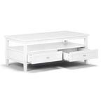 Table basse de style transitionnel en bois Norfolk de WYNDENHALL - 122 cm de large