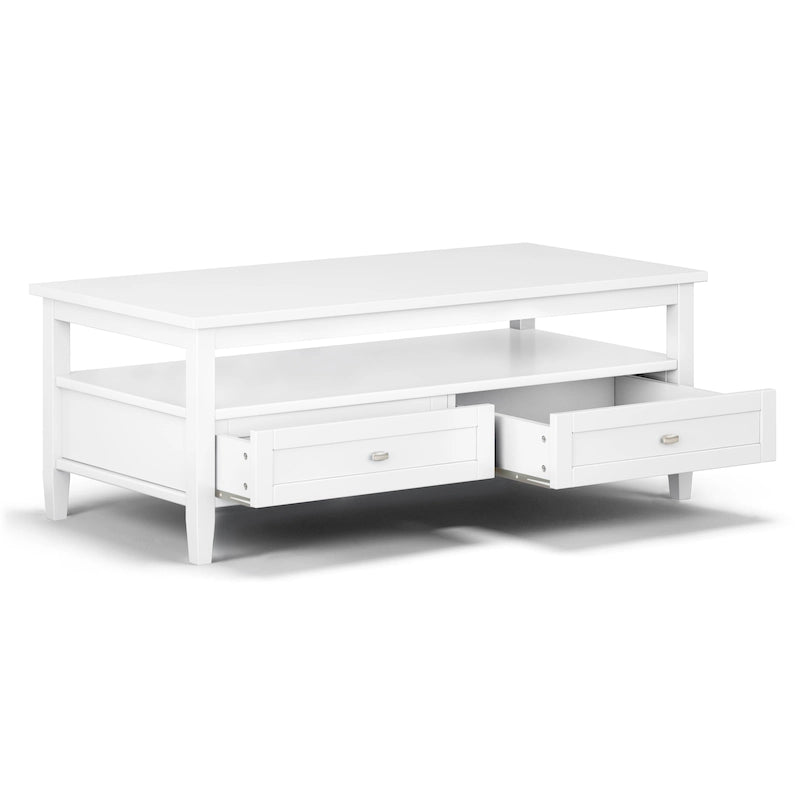 Table basse de style transitionnel en bois Norfolk de WYNDENHALL - 122 cm de large