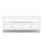 Table basse de style transitionnel en bois Norfolk de WYNDENHALL - 122 cm de large