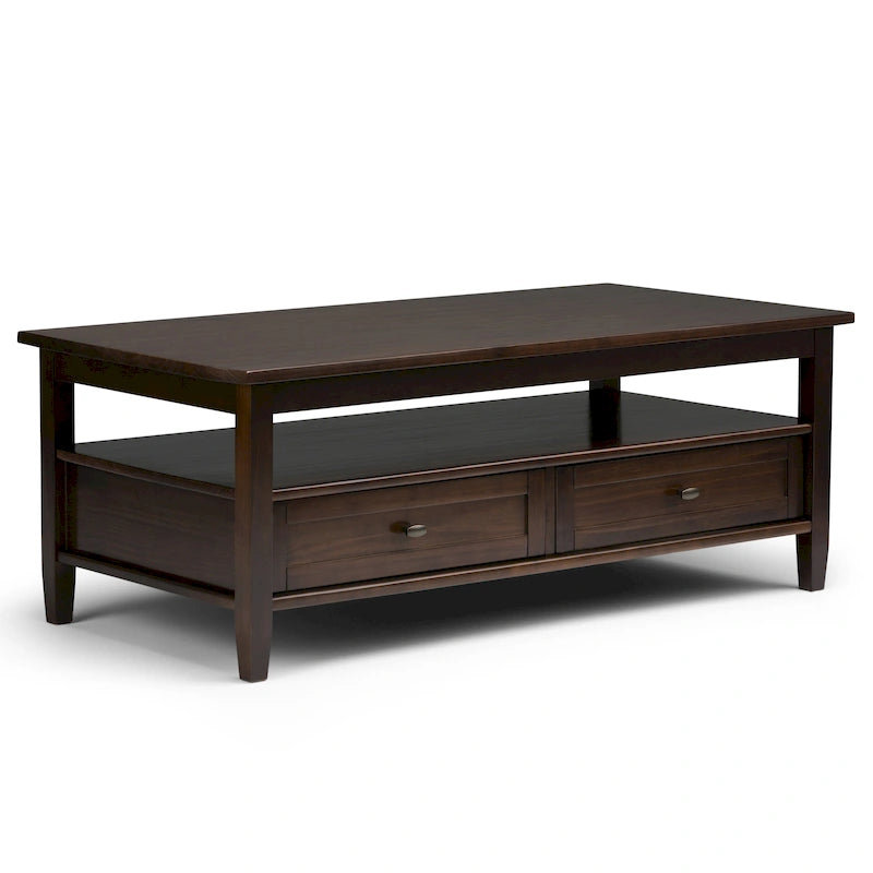 Table basse de style transitionnel en bois Norfolk de WYNDENHALL - 122 cm de large