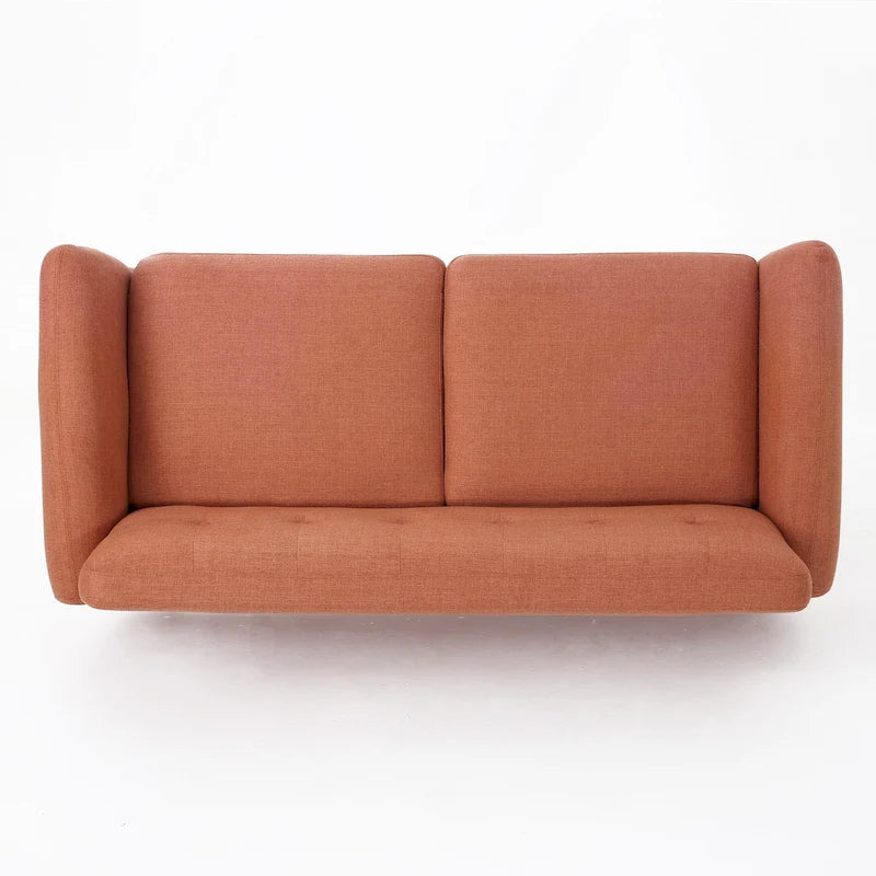 Canapé Josephine, style moderne du milieu du siècle, recouvert de tissu capitonné, par Christopher Knight Home