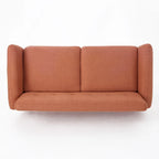 Canapé Josephine, style moderne du milieu du siècle, recouvert de tissu capitonné, par Christopher Knight Home