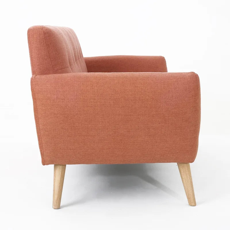 Canapé Josephine, style moderne du milieu du siècle, recouvert de tissu capitonné, par Christopher Knight Home
