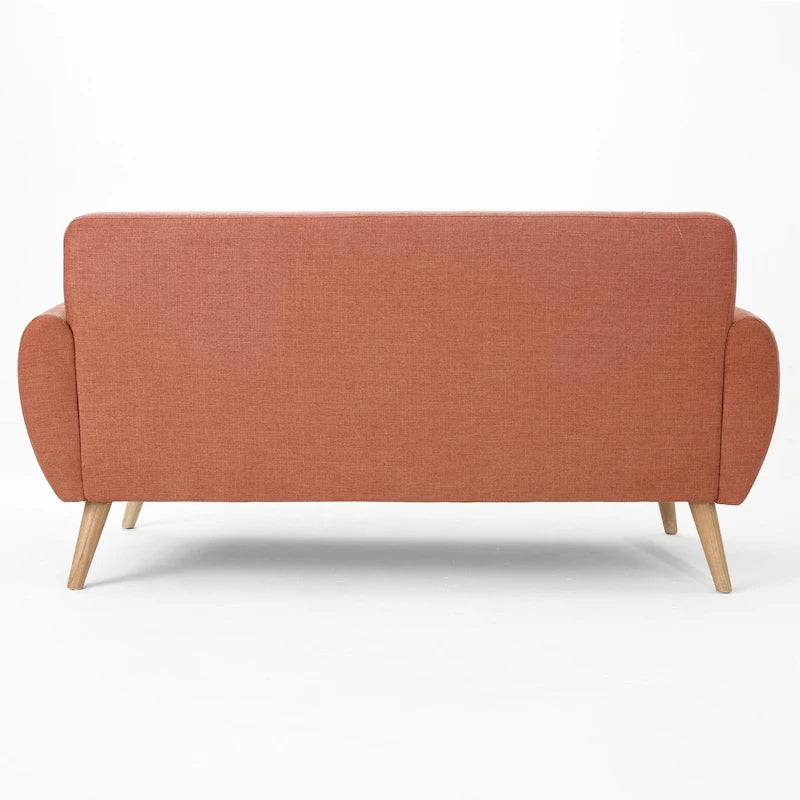 Canapé Josephine, style moderne du milieu du siècle, recouvert de tissu capitonné, par Christopher Knight Home