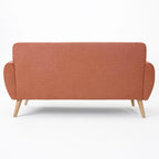 Canapé Josephine, style moderne du milieu du siècle, recouvert de tissu capitonné, par Christopher Knight Home