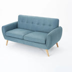 Canapé Josephine, style moderne du milieu du siècle, recouvert de tissu capitonné, par Christopher Knight Home