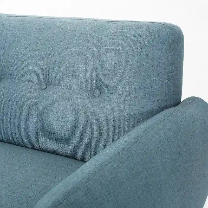 Canapé Josephine, style moderne du milieu du siècle, recouvert de tissu capitonné, par Christopher Knight Home