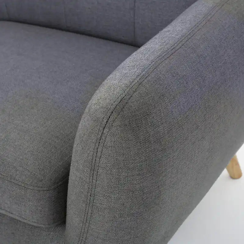 Canapé Josephine, style moderne du milieu du siècle, recouvert de tissu capitonné, par Christopher Knight Home