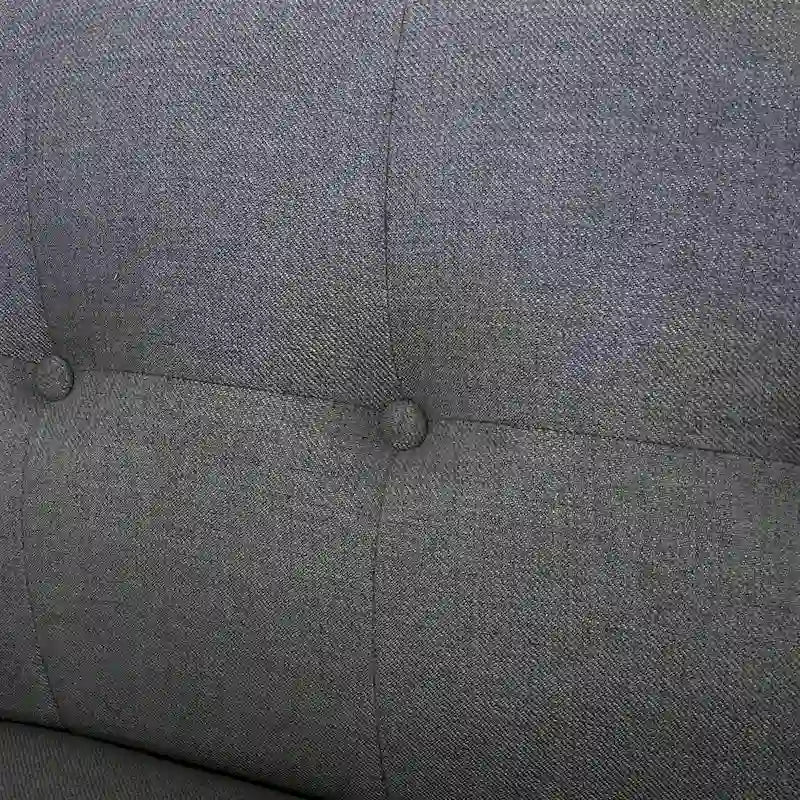 Canapé Josephine, style moderne du milieu du siècle, recouvert de tissu capitonné, par Christopher Knight Home