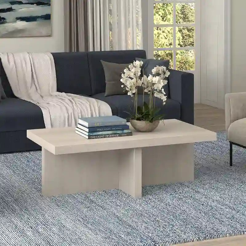 Table basse rectangulaire Elna 44 pouces de large