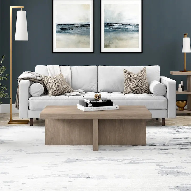 Table basse rectangulaire Elna 44 pouces de large