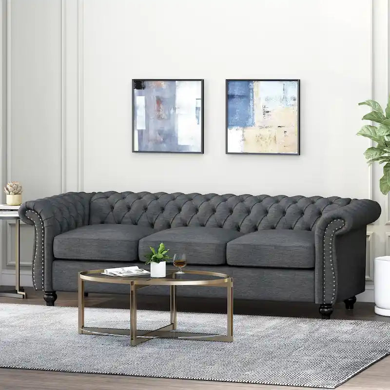 Canapé Chesterfield 3 places capitonné Parksley de Christopher Knight Home