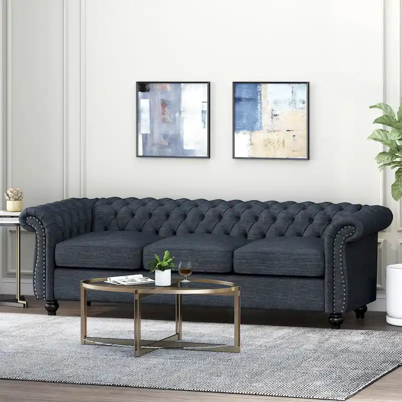 Canapé Chesterfield 3 places capitonné Parksley de Christopher Knight Home