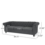 Canapé Chesterfield 3 places capitonné Parksley de Christopher Knight Home
