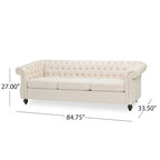 Canapé Chesterfield 3 places capitonné Parksley de Christopher Knight Home