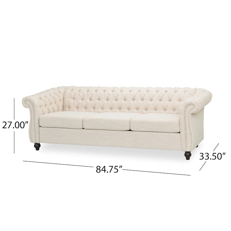 Canapé Chesterfield 3 places capitonné Parksley de Christopher Knight Home