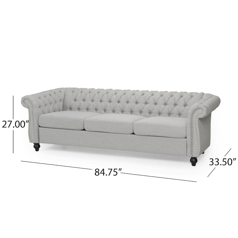 Canapé Chesterfield 3 places capitonné Parksley de Christopher Knight Home