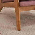 Fauteuil d'appoint rembourré de style moderne du milieu du siècle