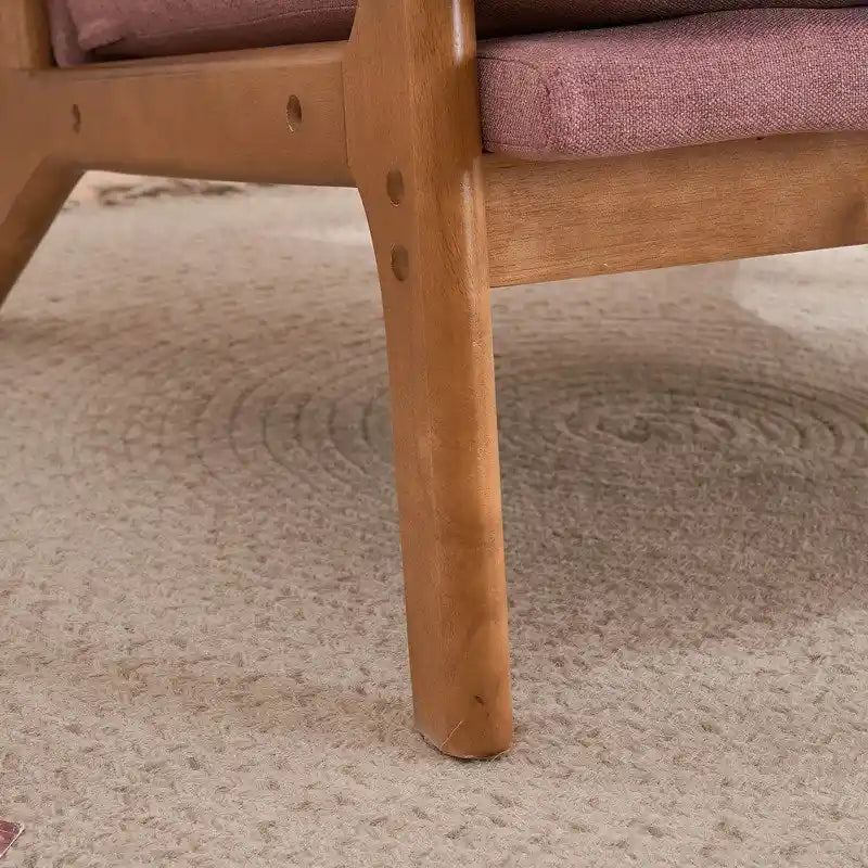 Fauteuil d'appoint rembourré de style moderne du milieu du siècle