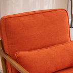 Fauteuil d'appoint rembourré de style moderne du milieu du siècle