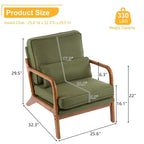 Fauteuil d'appoint rembourré de style moderne du milieu du siècle