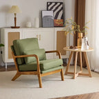 Fauteuil d'appoint rembourré de style moderne du milieu du siècle