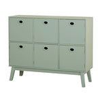 Armoire de rangement 6 portes Simple Living Jamie, style moderne du milieu du siècle