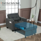 Fauteuil-lit futon convertible 3 en 1 pour salon