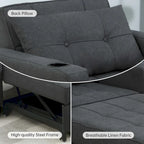 Fauteuil-lit futon convertible 3 en 1 pour salon