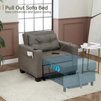 Fauteuil-lit futon convertible 3 en 1 pour salon