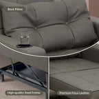 Fauteuil-lit futon convertible 3 en 1 pour salon
