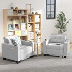 Fauteuil-lit futon convertible 3 en 1 pour salon