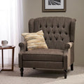 Fauteuil inclinable à dossier capitonné surdimensionné Apaloosa en tissu, par Christopher Knight Home