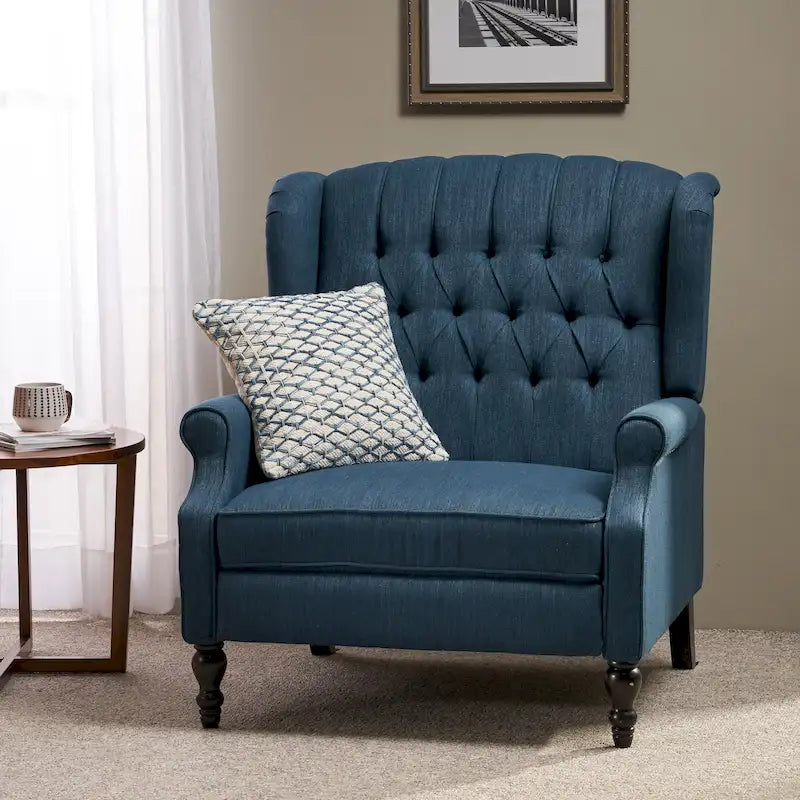 Fauteuil inclinable à dossier capitonné surdimensionné Apaloosa en tissu, par Christopher Knight Home
