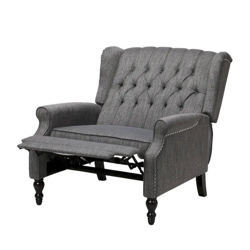 Fauteuil inclinable à dossier capitonné surdimensionné Apaloosa en tissu, par Christopher Knight Home