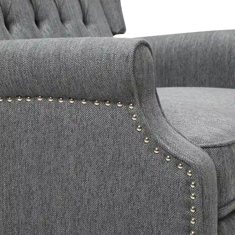 Fauteuil inclinable à dossier capitonné surdimensionné Apaloosa en tissu, par Christopher Knight Home