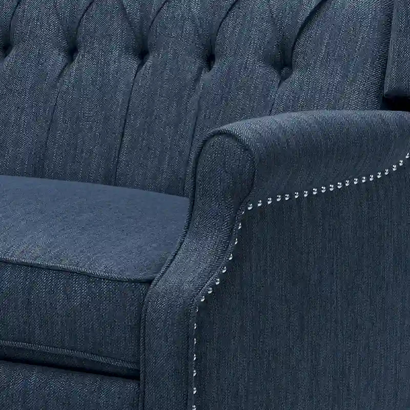 Fauteuil inclinable à dossier capitonné surdimensionné Apaloosa en tissu, par Christopher Knight Home
