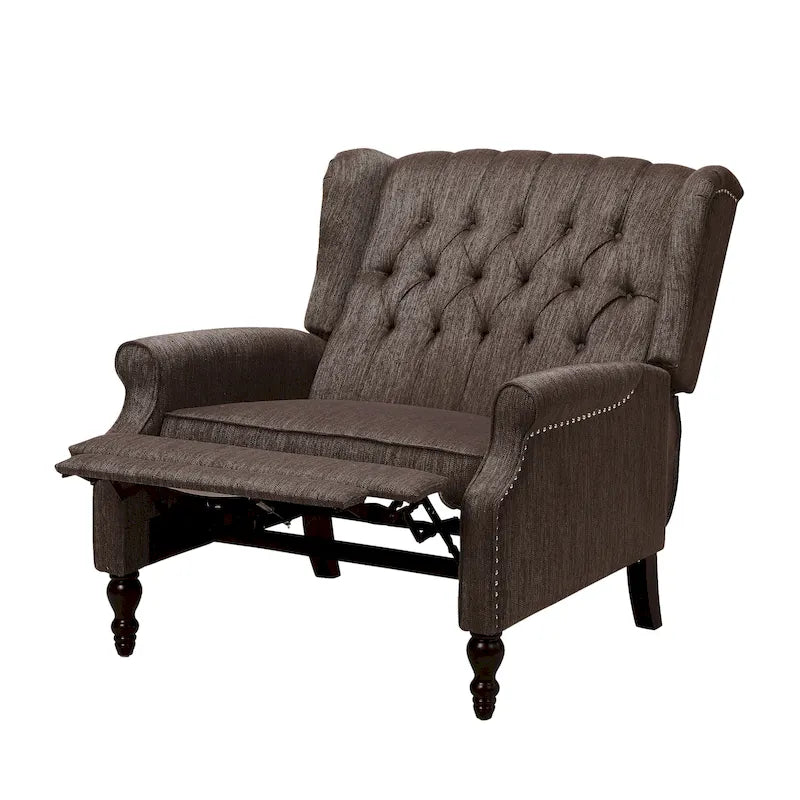 Fauteuil inclinable à dossier capitonné surdimensionné Apaloosa en tissu, par Christopher Knight Home