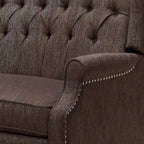 Fauteuil inclinable à dossier capitonné surdimensionné Apaloosa en tissu, par Christopher Knight Home