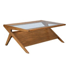 Table basse INK+IVY Rocket en bois et verre trempé