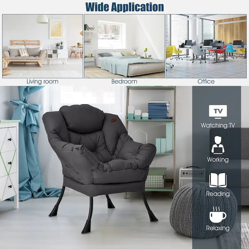 Fauteuil relax moderne, fauteuil d'appoint, canapé une place