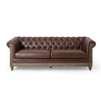 Canapé Chesterfield Castalia à garniture cloutée par Christopher Knight Home - 78,75 L x 33,50 l x 28,00 H