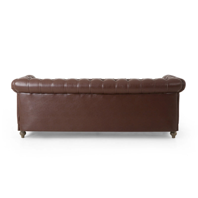 Canapé Chesterfield Castalia à garniture cloutée par Christopher Knight Home - 78,75 L x 33,50 l x 28,00 H
