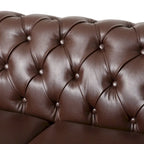 Canapé Chesterfield Castalia à garniture cloutée par Christopher Knight Home - 78,75 L x 33,50 l x 28,00 H