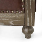Canapé Chesterfield Castalia à garniture cloutée par Christopher Knight Home - 78,75 L x 33,50 l x 28,00 H