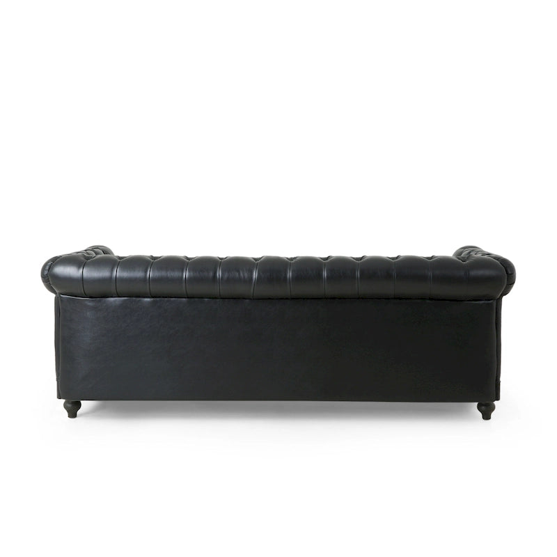 Canapé Chesterfield Castalia à garniture cloutée par Christopher Knight Home - 78,75 L x 33,50 l x 28,00 H
