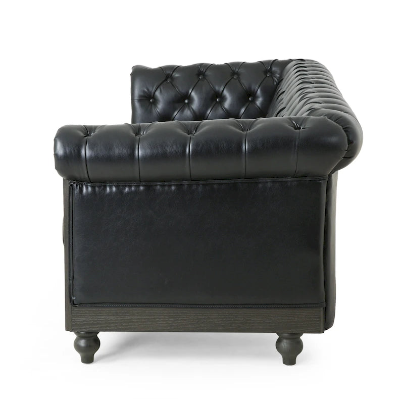 Canapé Chesterfield Castalia à garniture cloutée par Christopher Knight Home - 78,75 L x 33,50 l x 28,00 H