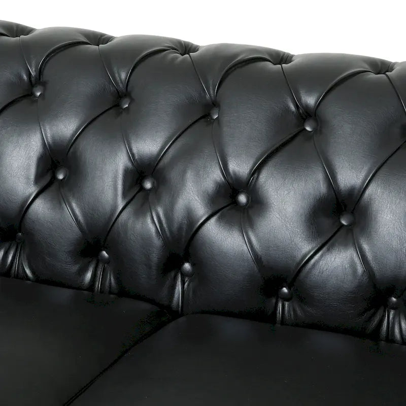 Canapé Chesterfield Castalia à garniture cloutée par Christopher Knight Home - 78,75 L x 33,50 l x 28,00 H