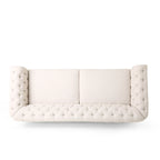 Canapé Chesterfield Castalia à garniture cloutée par Christopher Knight Home - 78,75 L x 33,50 l x 28,00 H